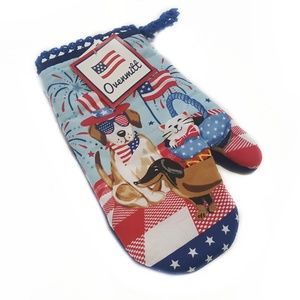 4th of July,Dog,Kitchen, Oven Potholder Glove Mitt